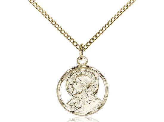 Open Frame Sacred Heart Scapular