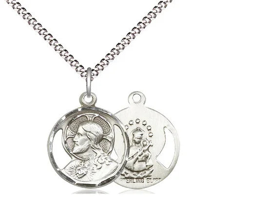Open Frame Sacred Heart Scapular