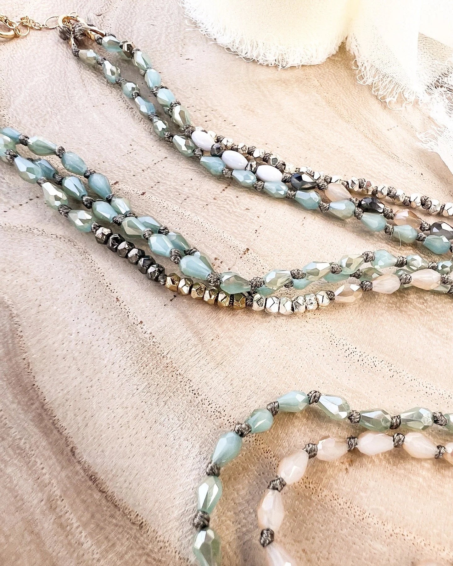 Our Lady of Lourdes Beaded Necklace