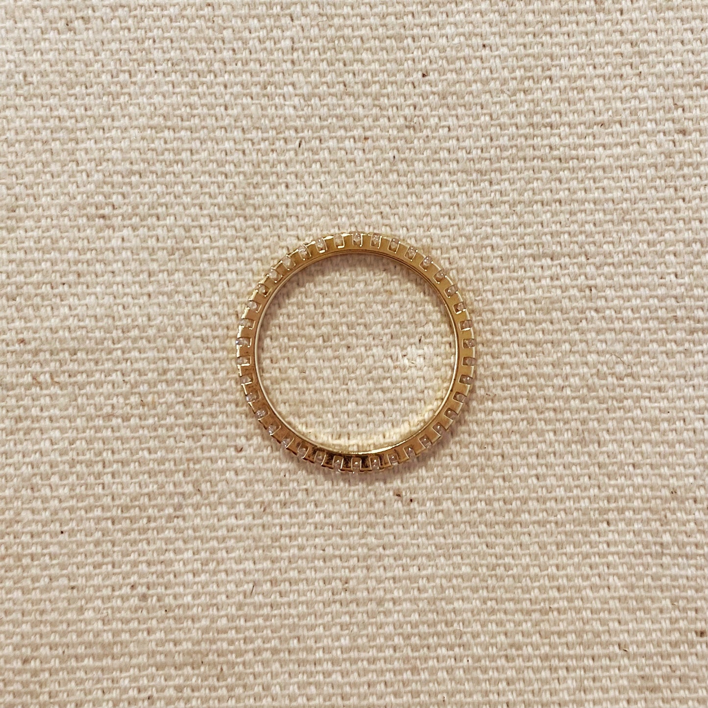 Eternity Micro Cubic Zirconia Stone Ring