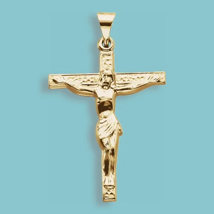 18k Crucifix Necklace
