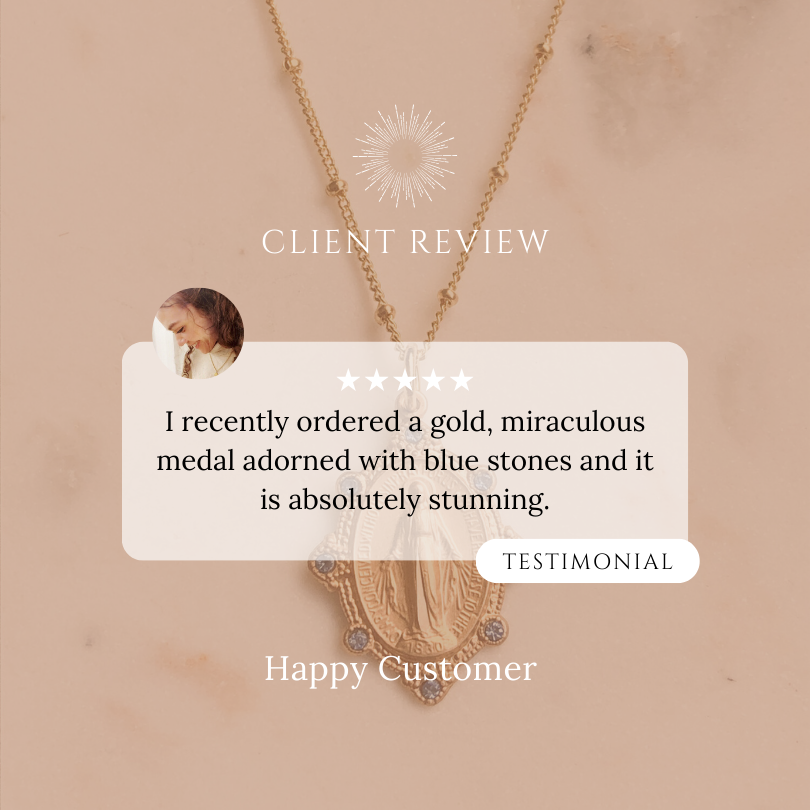 Swarovski Miraculous Medal Necklace