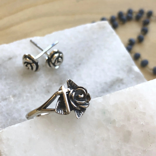 Therese Rose and Cross Ring