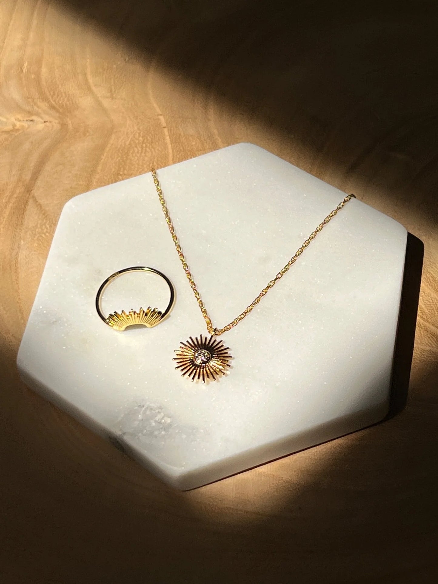 Sunburst Monstrance Necklace