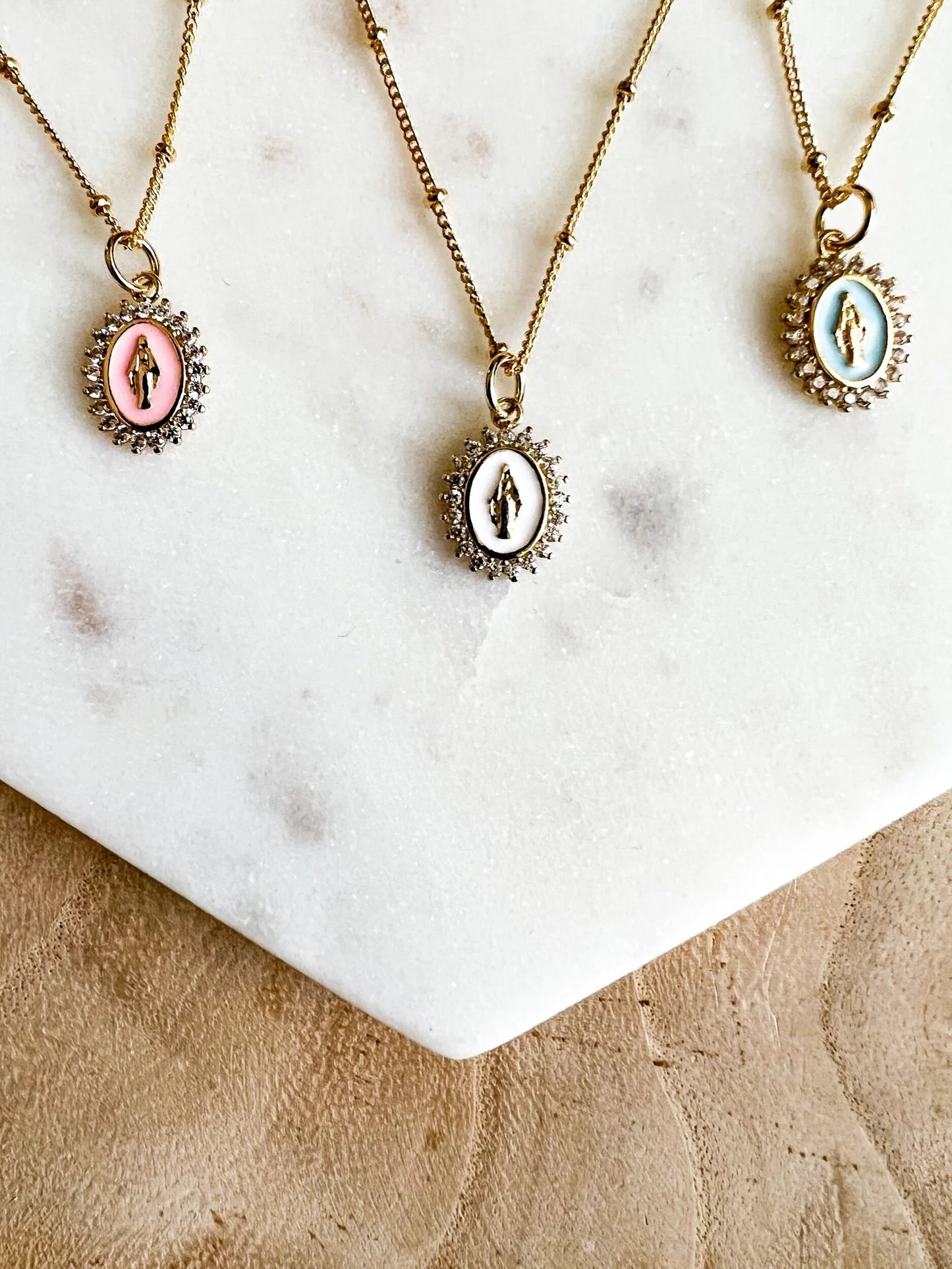 Our Lady of Lourdes Necklace - Telos Art