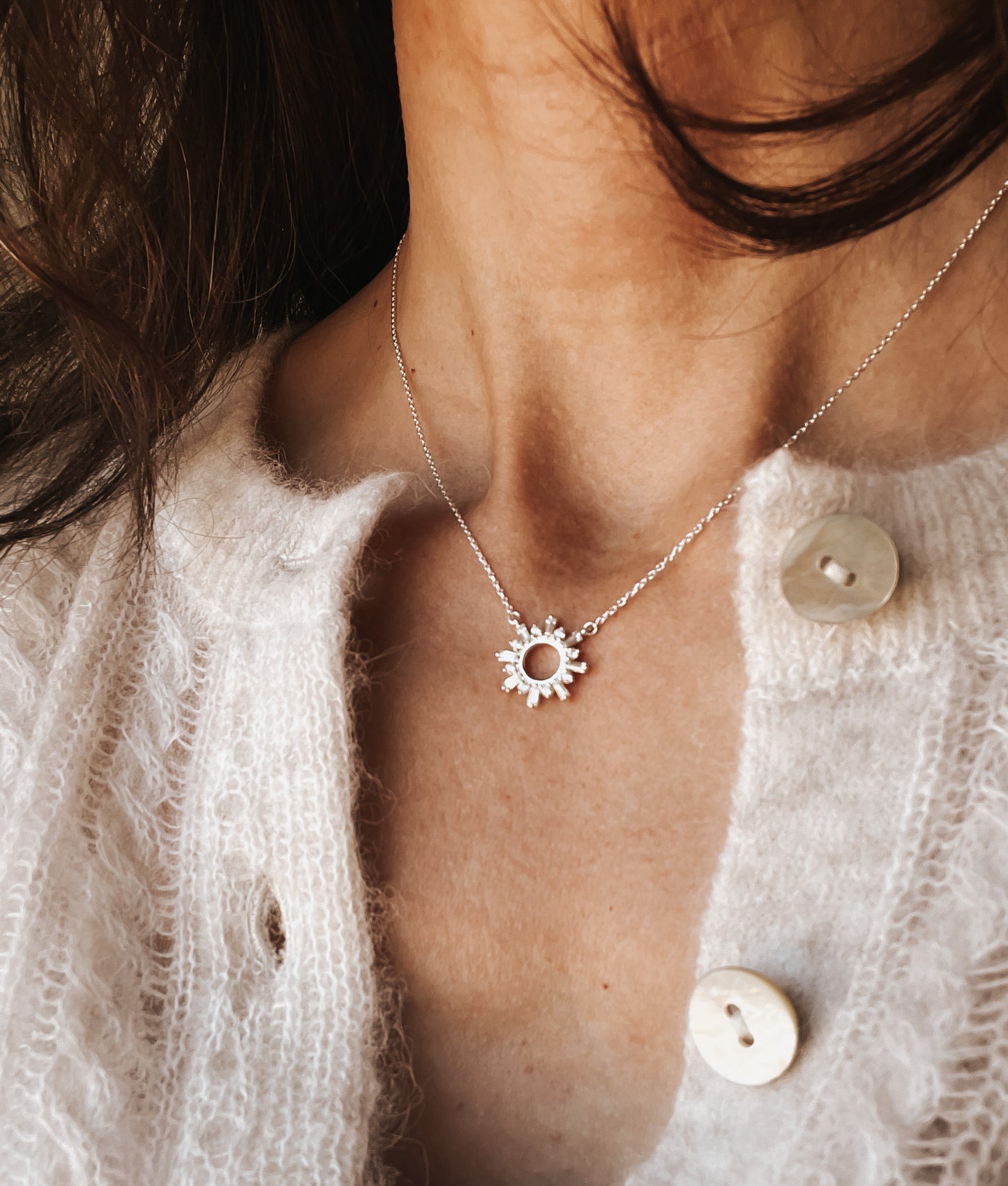 CZ Monstrance-Inspired Necklace