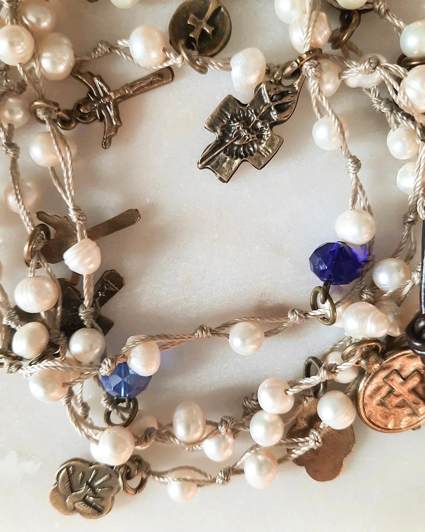 Hand-Knotted Beaded Wrap Chain