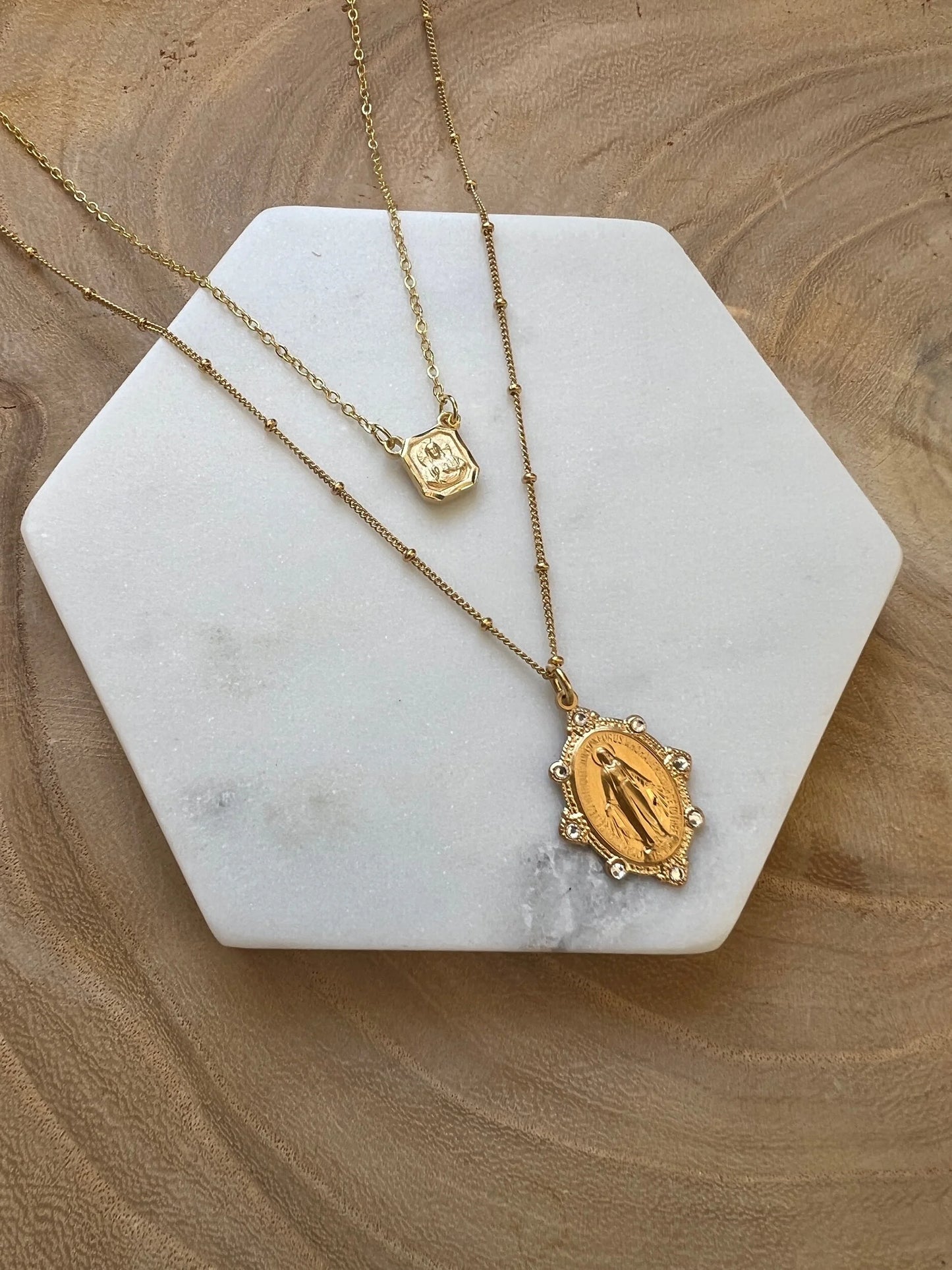 Swarovski Miraculous Medal Necklace