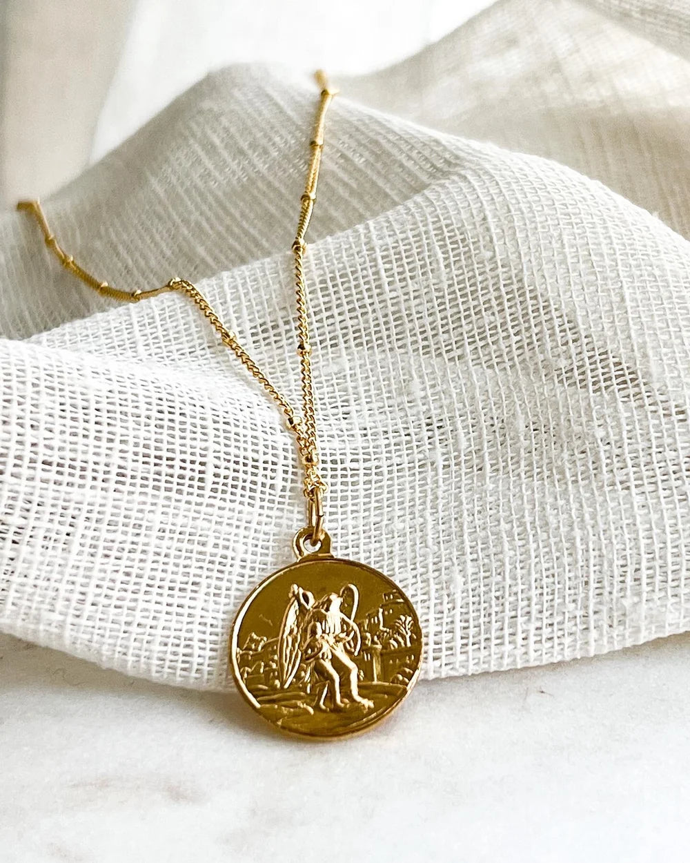 St. Anne and Guardian Angel Necklace