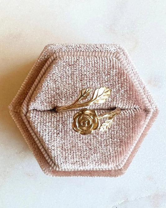 Adjustable Rose Ring Bronze