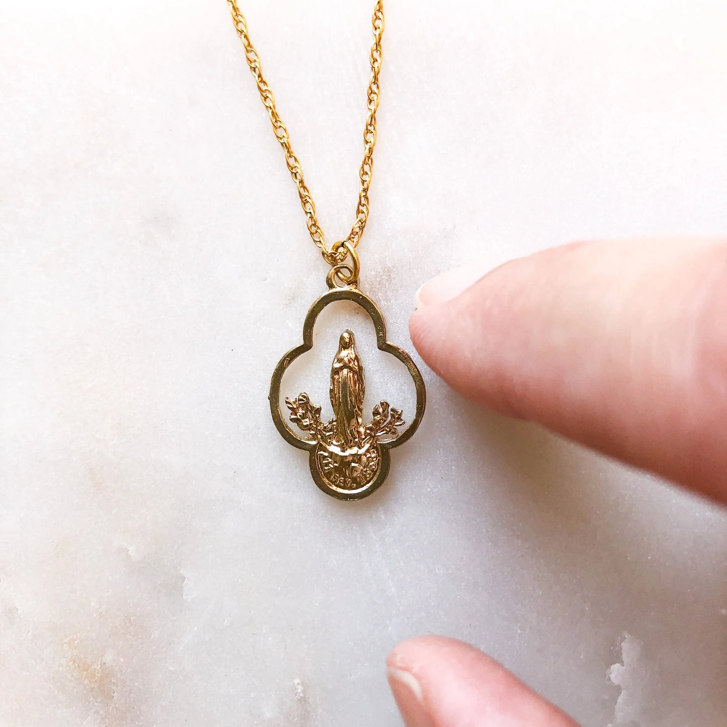 Our Lady of Lourdes Necklace B