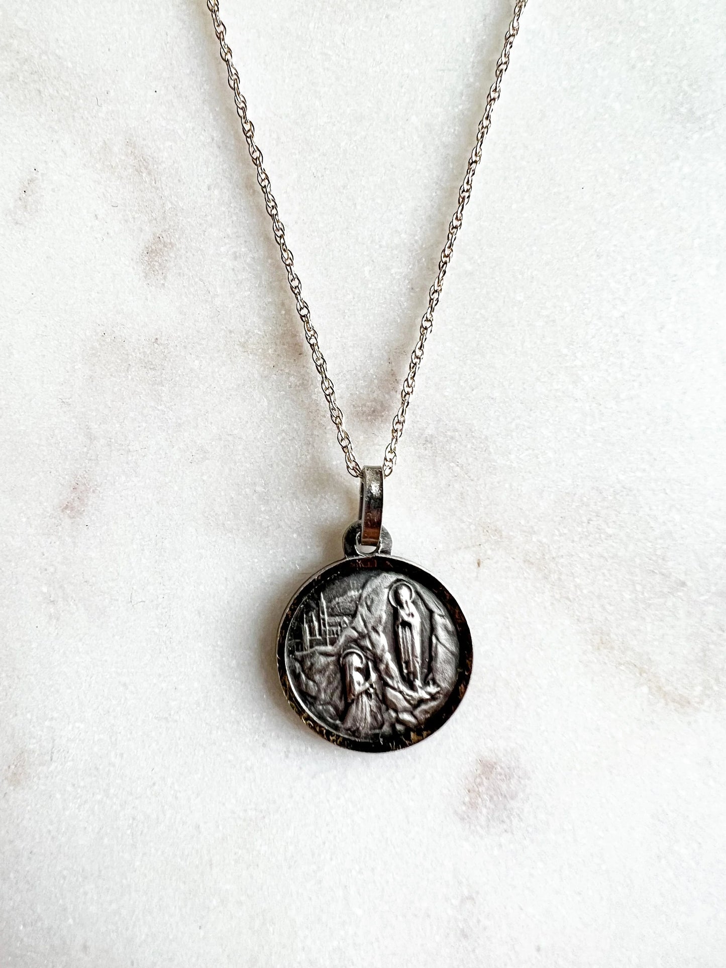 Round Lourdes Necklace