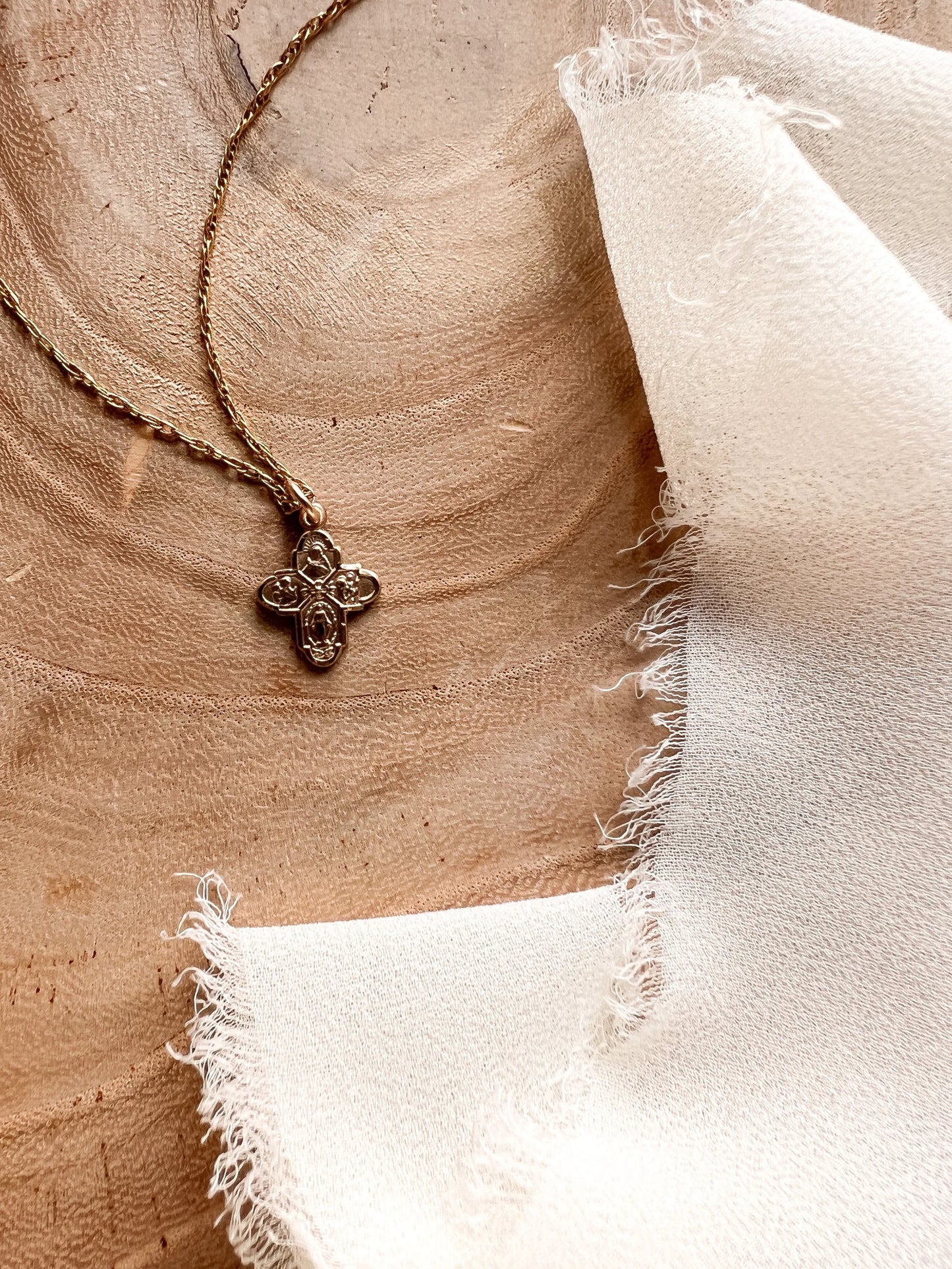 Dainty 4-Way Cross Necklace