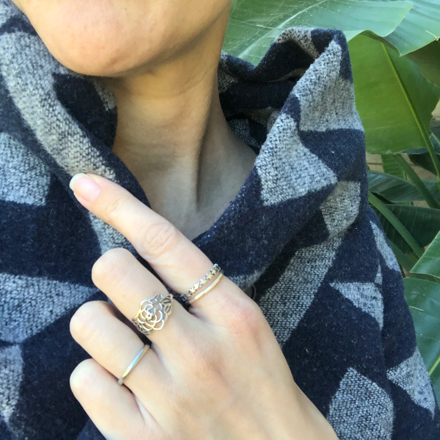 Cutout Floral Ring