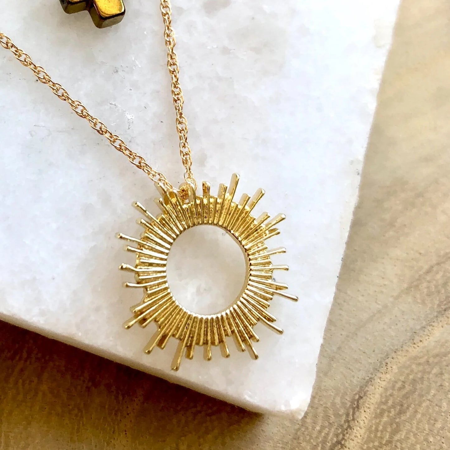 Sunburst Monstrance Necklace