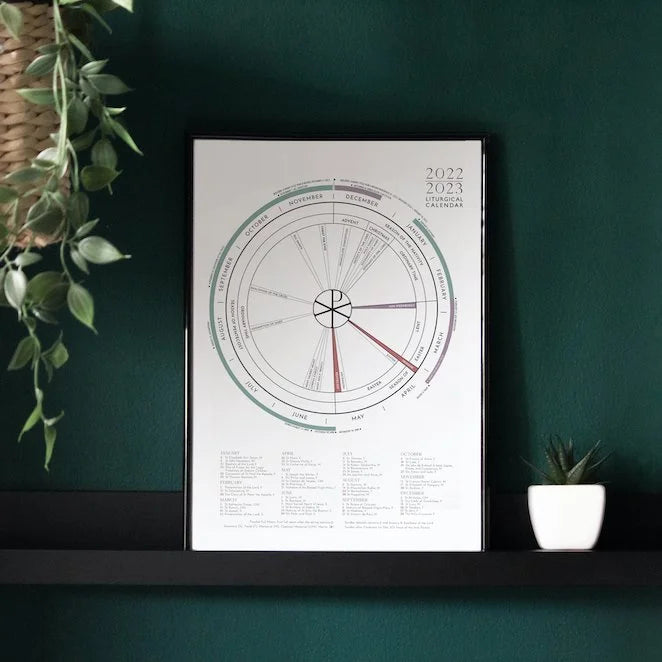 PREORDER: 2026 11x17" Liturgical Calendar