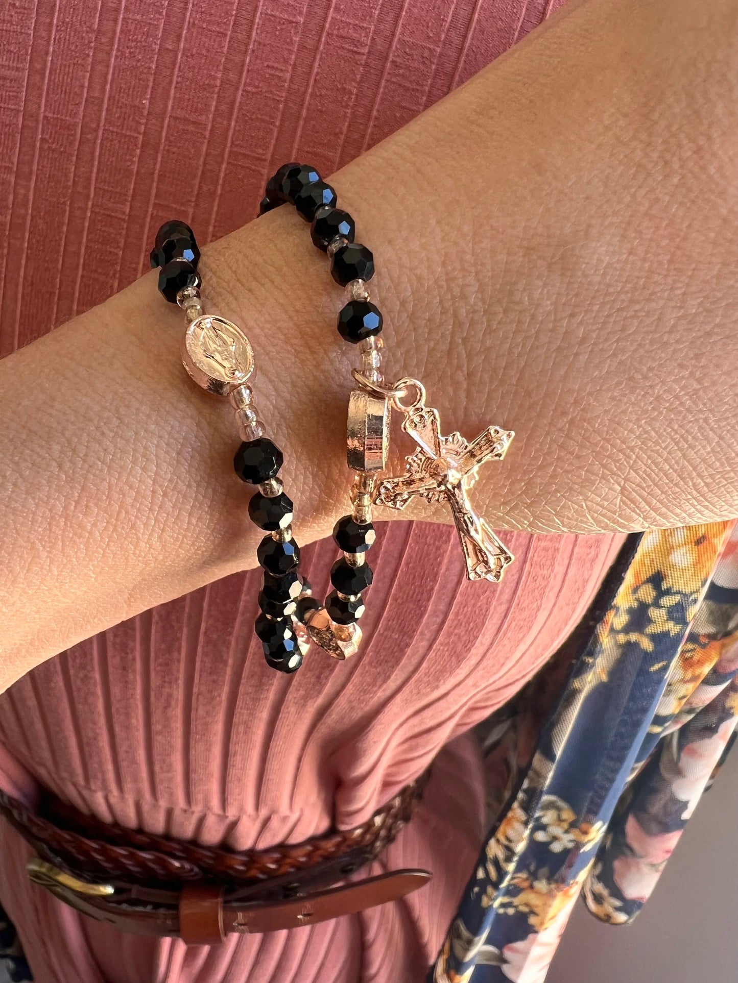 Rosary Wrap Stretch Bracelet