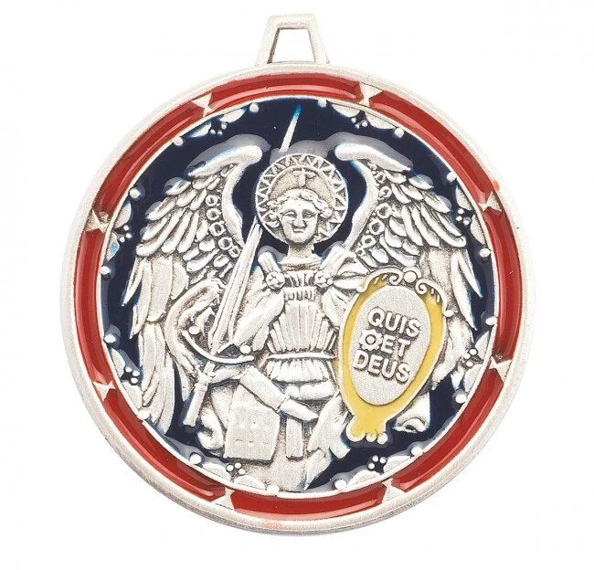 St. Michael Enameled Medal