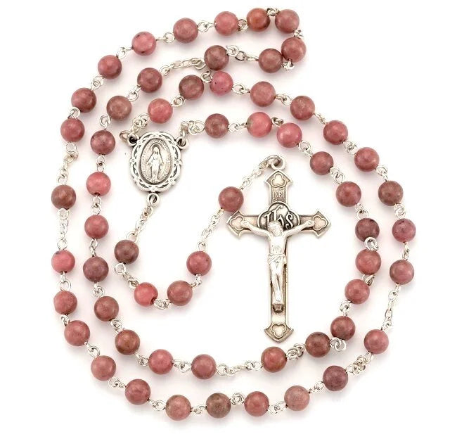 Rhodonite Bead Rosary