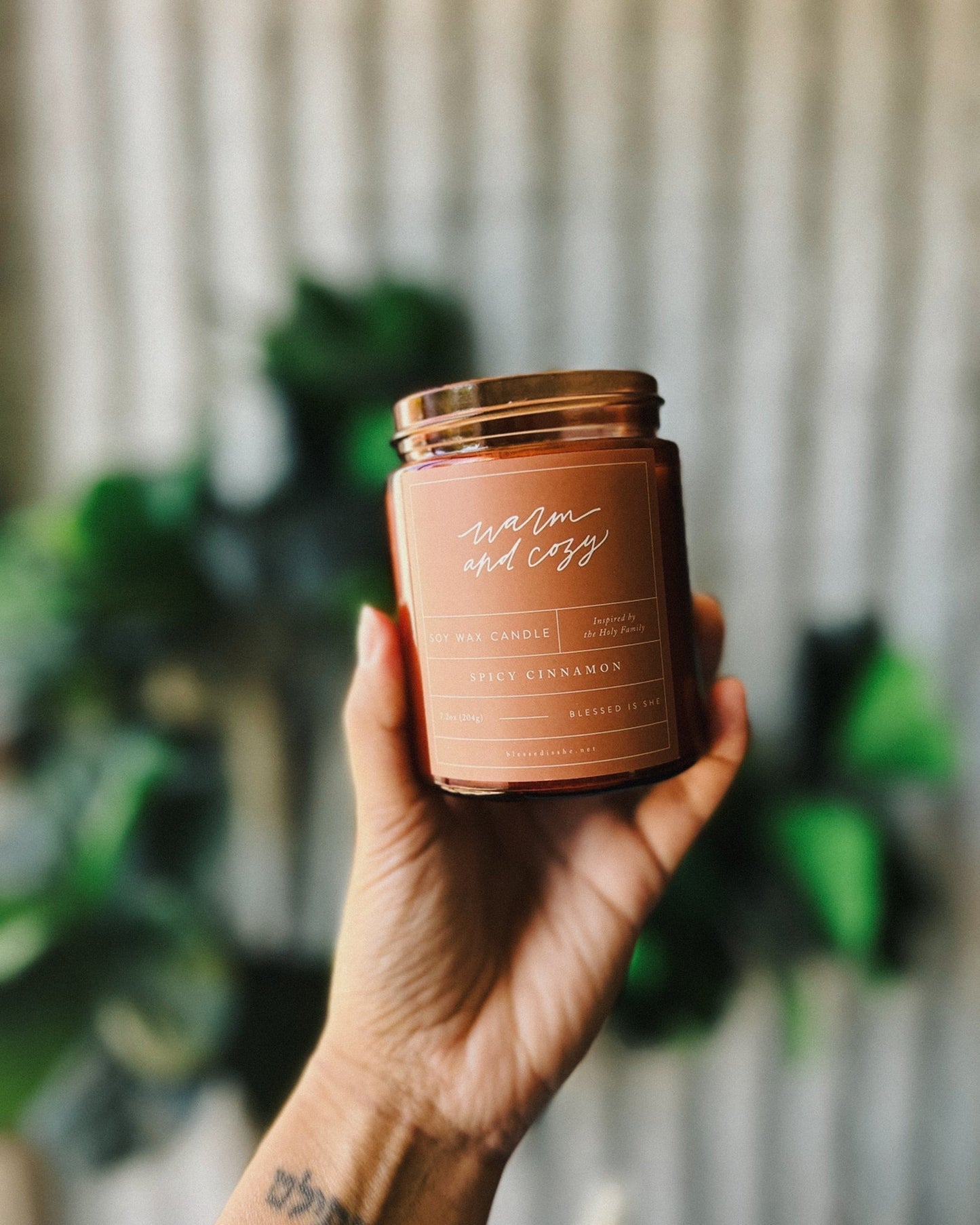 Warm and Cozy Candle Inspired by The Holy Family Soy Candle