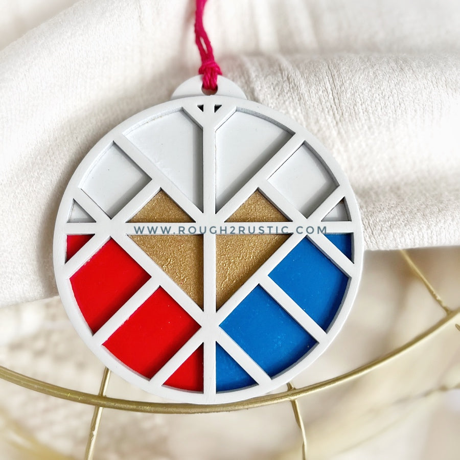 Divine Mercy Mosaic Ornament