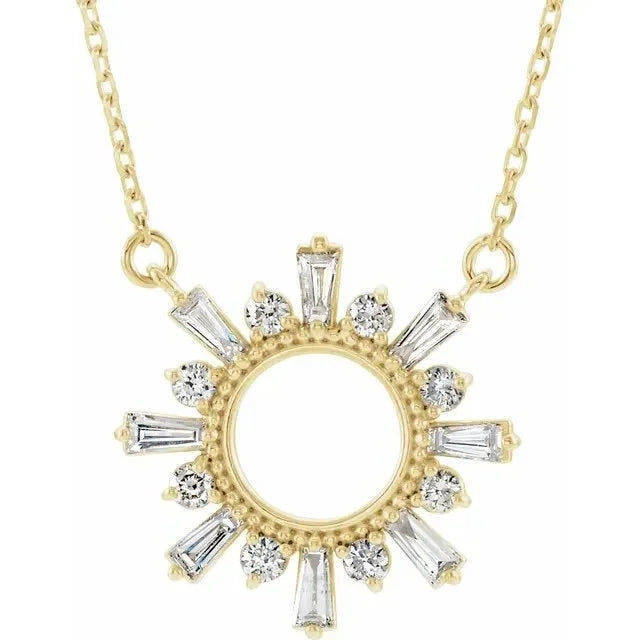 Diamond Monstrance-Inspired Necklace