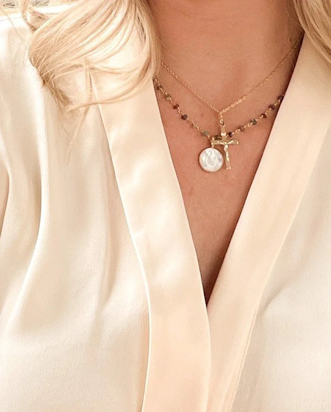 Mother of Pearl Beaded Necklace