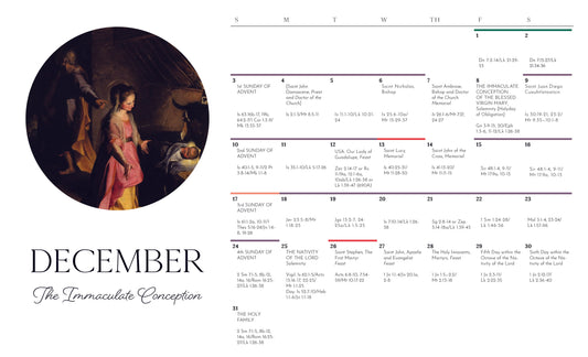 December 2023 Liturgical Calendar