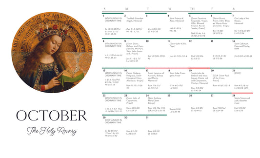 October 2023 Liturgical Calendar