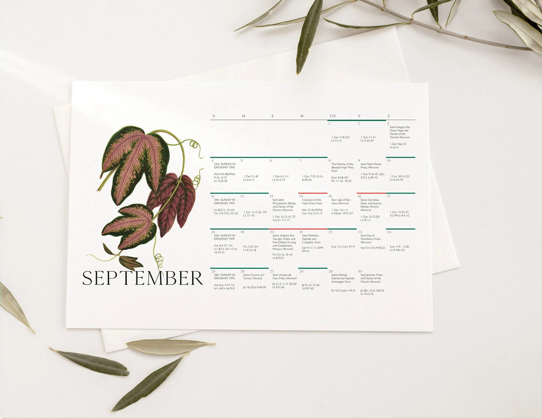 September Liturgical Calendar