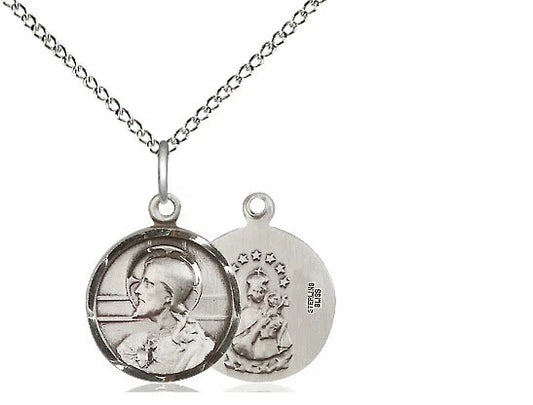 Dainty Round Scapular Necklace