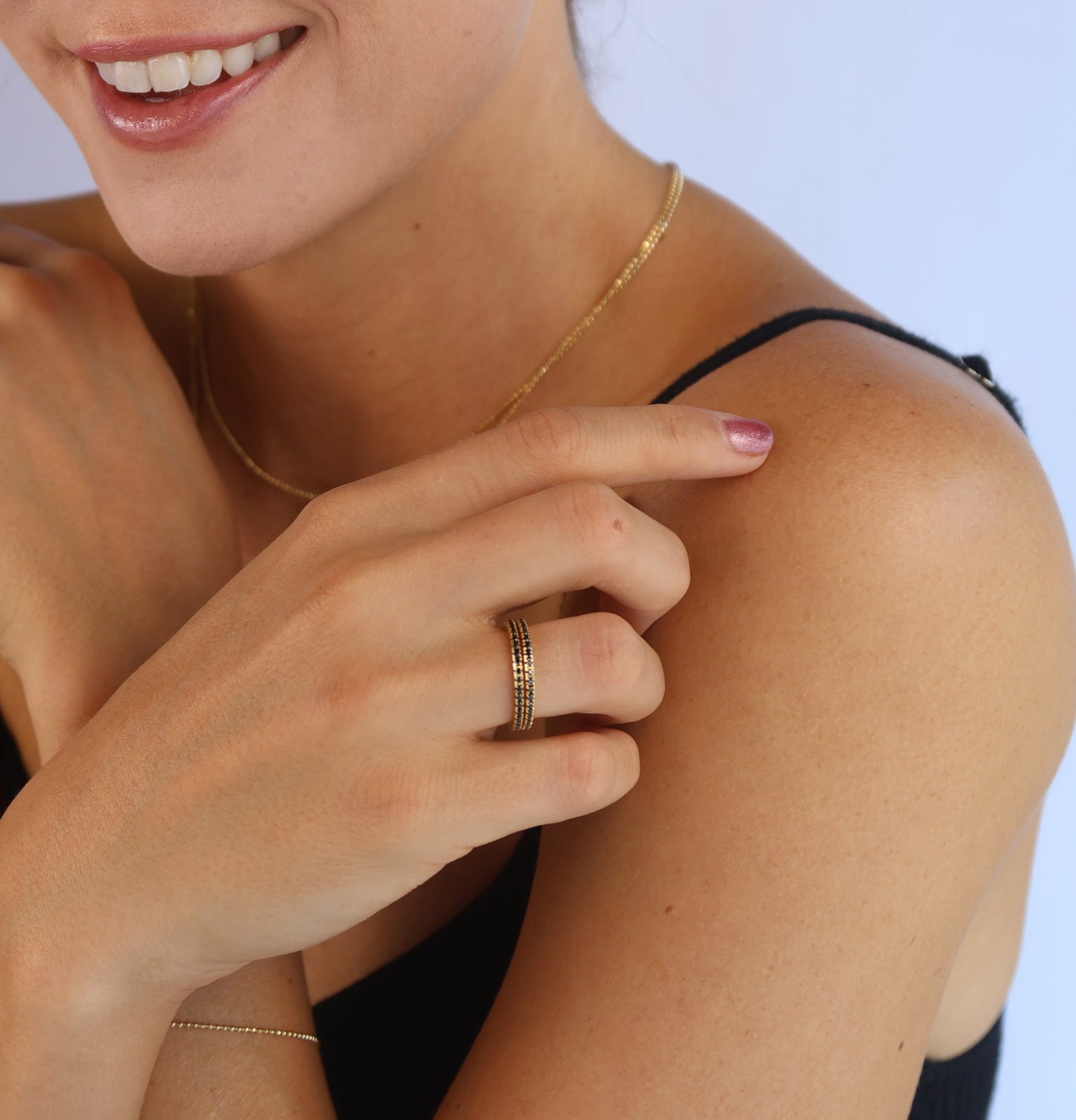 Eternity Micro Cubic Zirconia Stone Ring