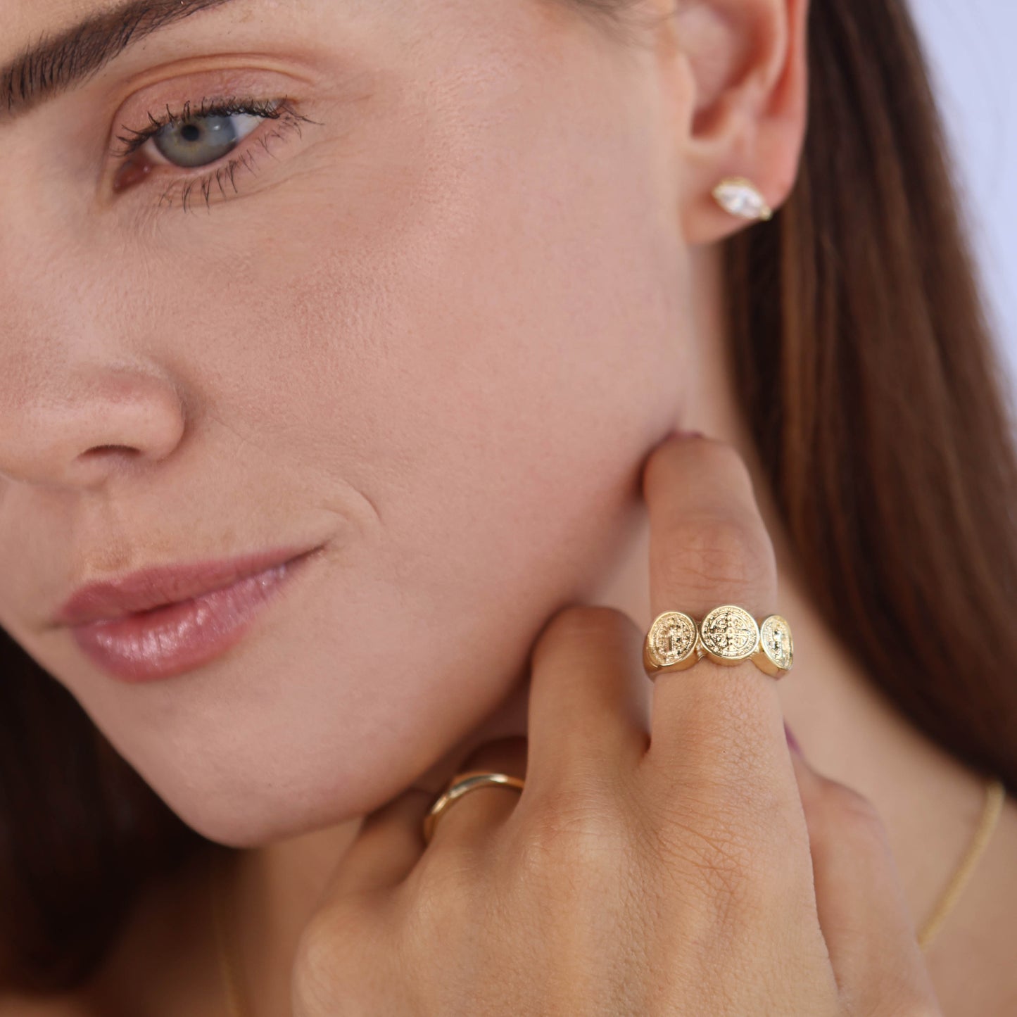 Triple Saint Benedict Ring