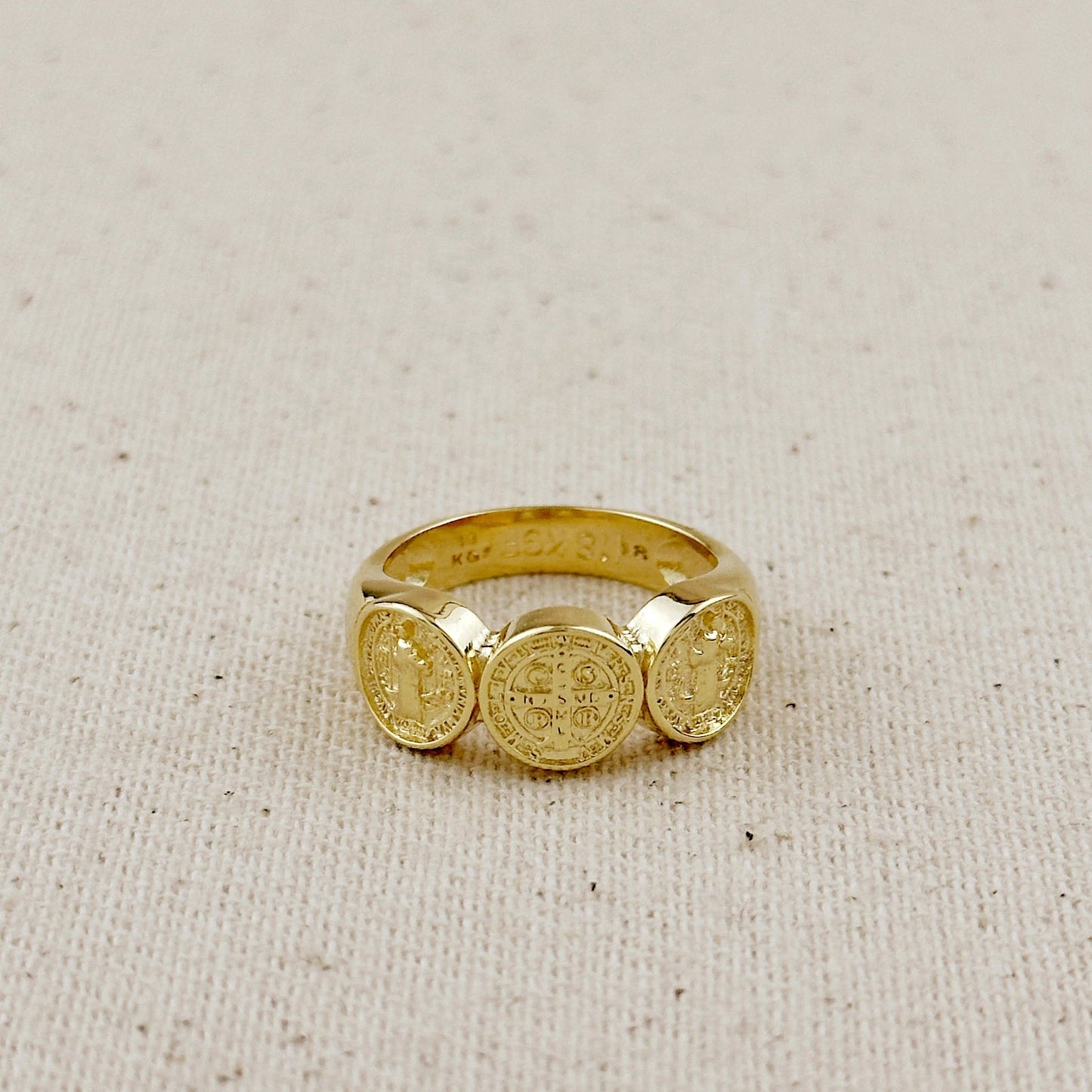 Triple Saint Benedict Ring