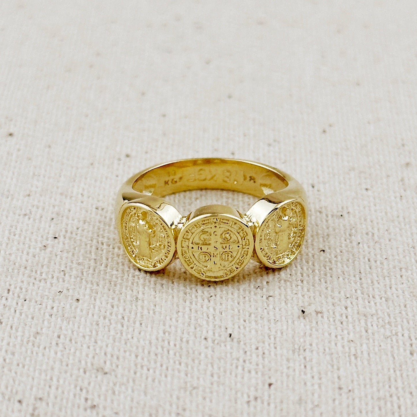 Triple Saint Benedict Ring