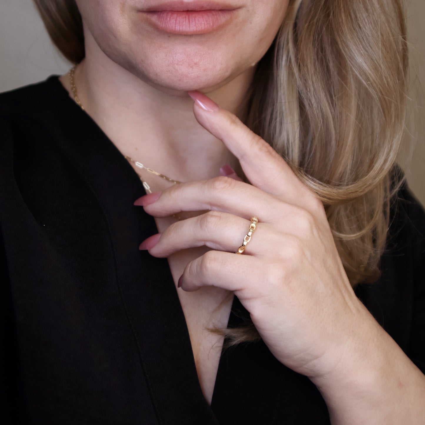 Consecration Ring - Double Link Chain Band