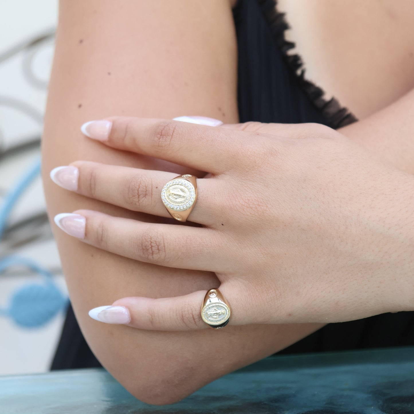 Miraculous Medal Signet Ring