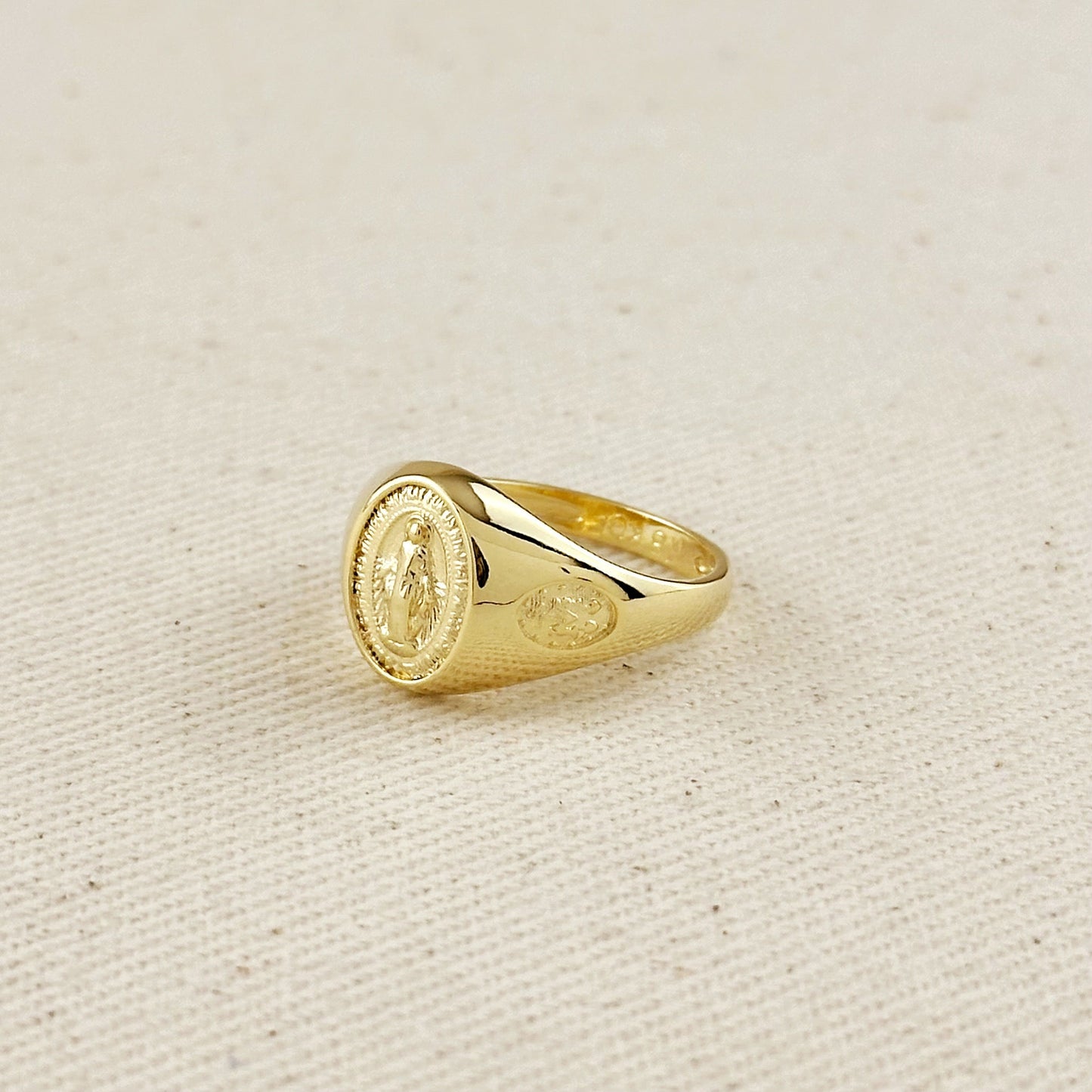 Miraculous Medal Signet Ring