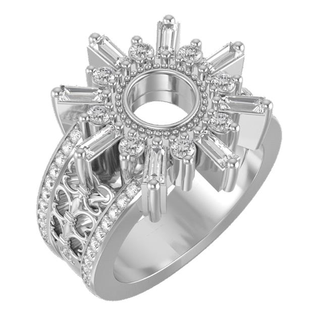 RESERVED: Fleur de Lis Monstrance Ring