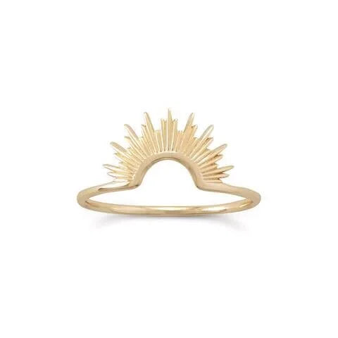 Sunburst Halo Ring
