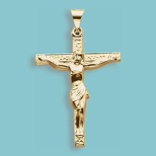 18k Crucifix Necklace