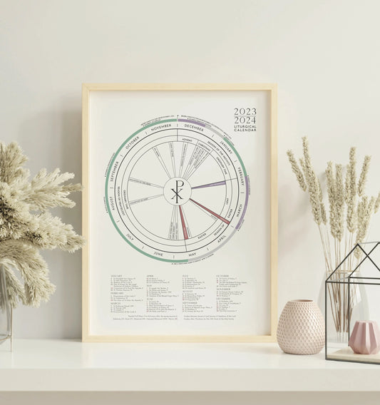 PREORDER: 2026 11x17" Liturgical Calendar