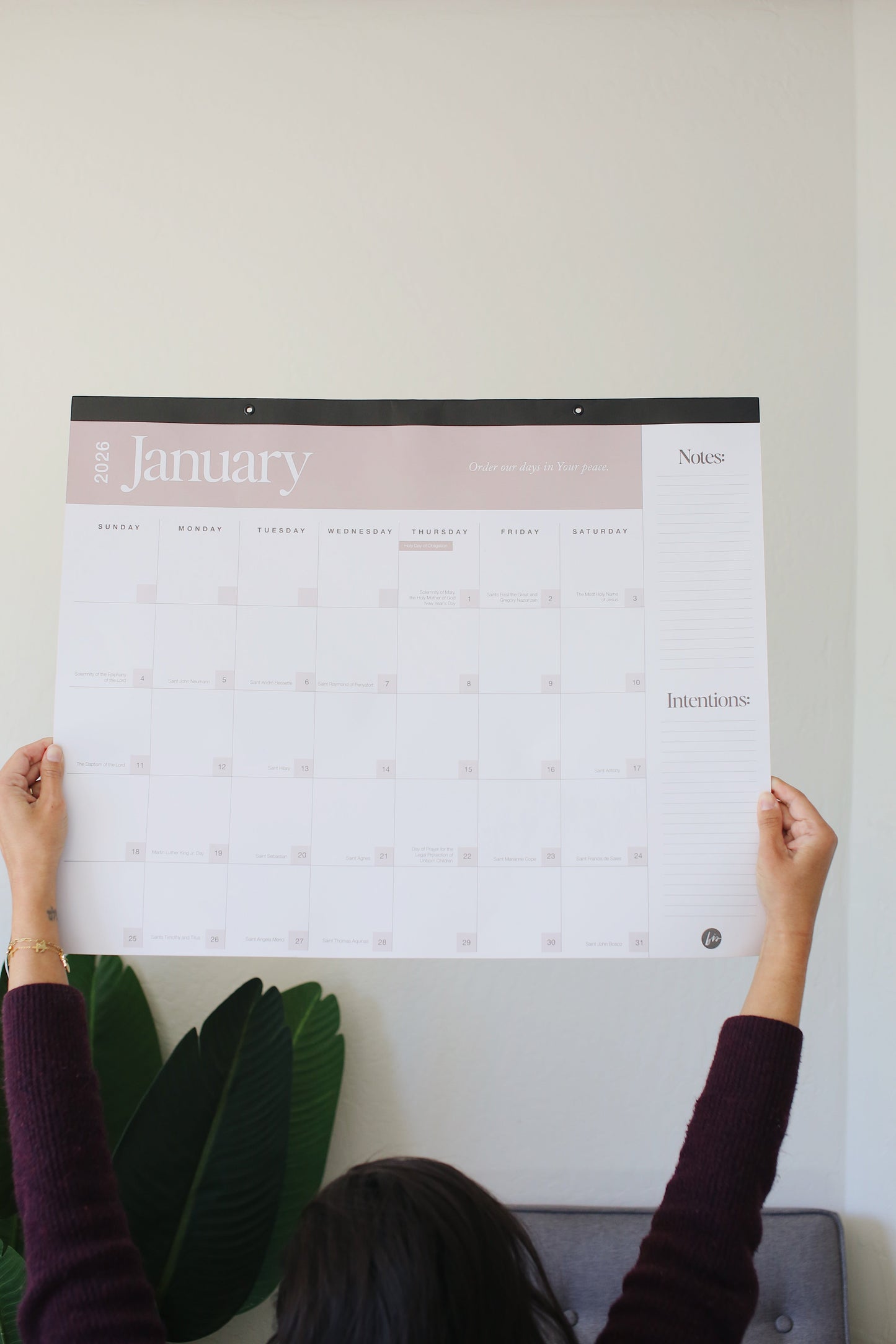 Catholic Wall and Desk Calendar 2026