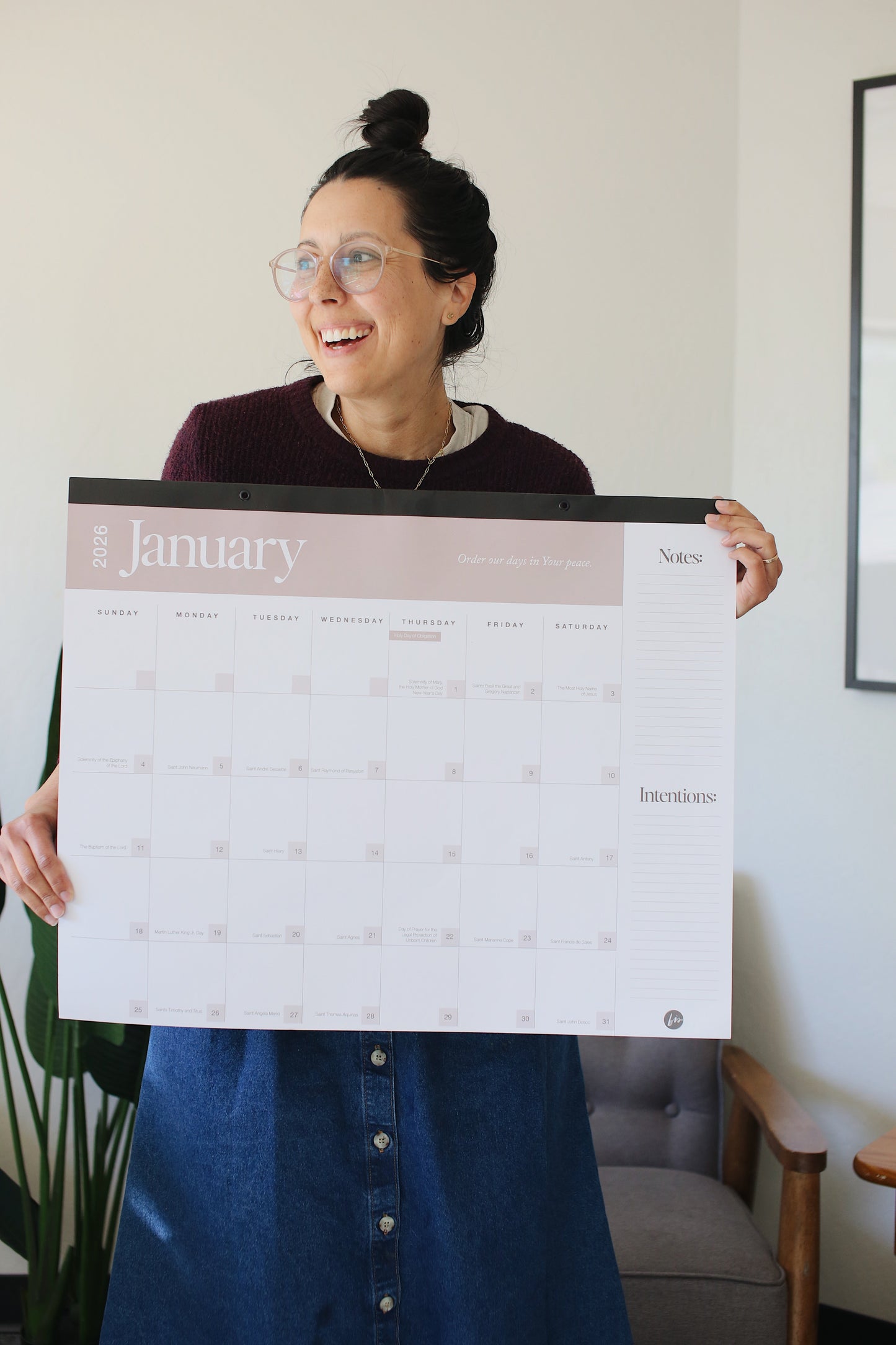 Catholic Wall and Desk Calendar 2026