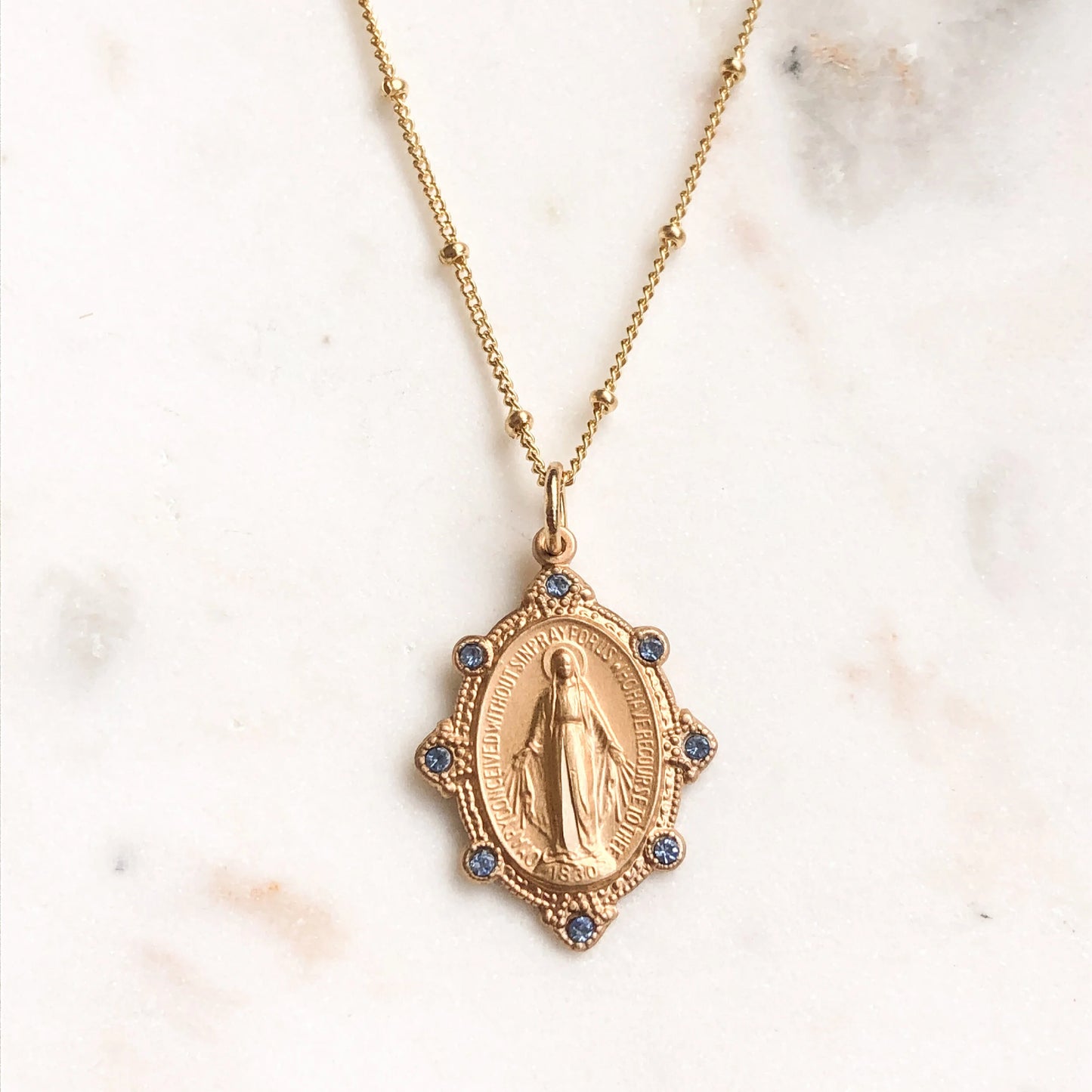 Swarovski Miraculous Medal Necklace
