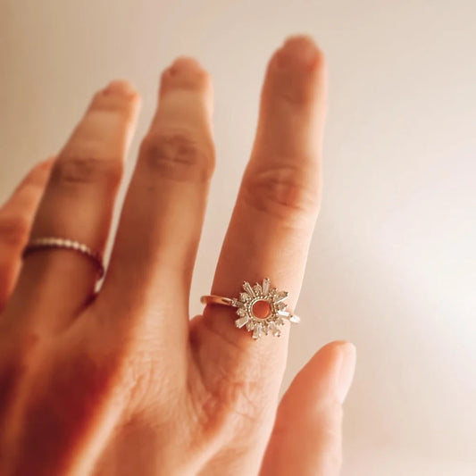 Diamond Monstrance-Inspired Ring