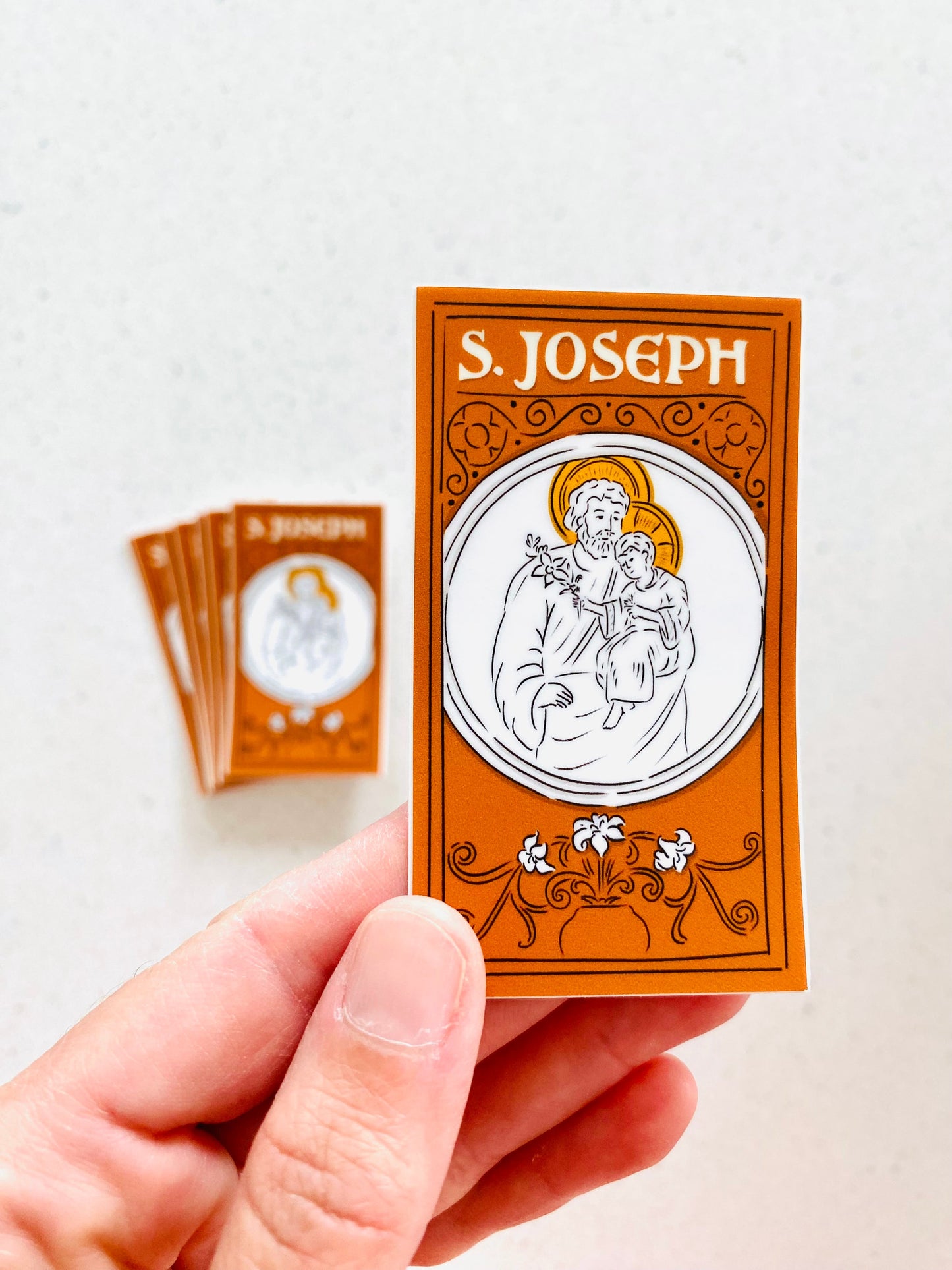 Saint Joseph Holy Card Sticker