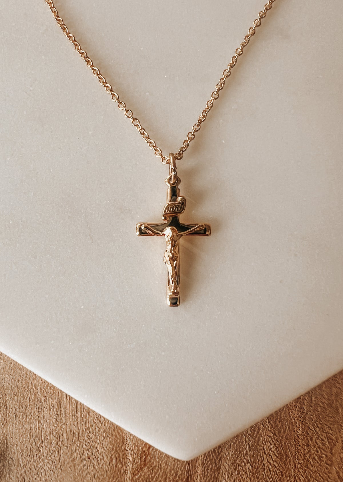 NEW Dainty Women's Crucifix Necklace - 14k Gold Filled