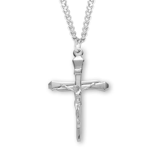 3 Nails Men's Polished Crucifix