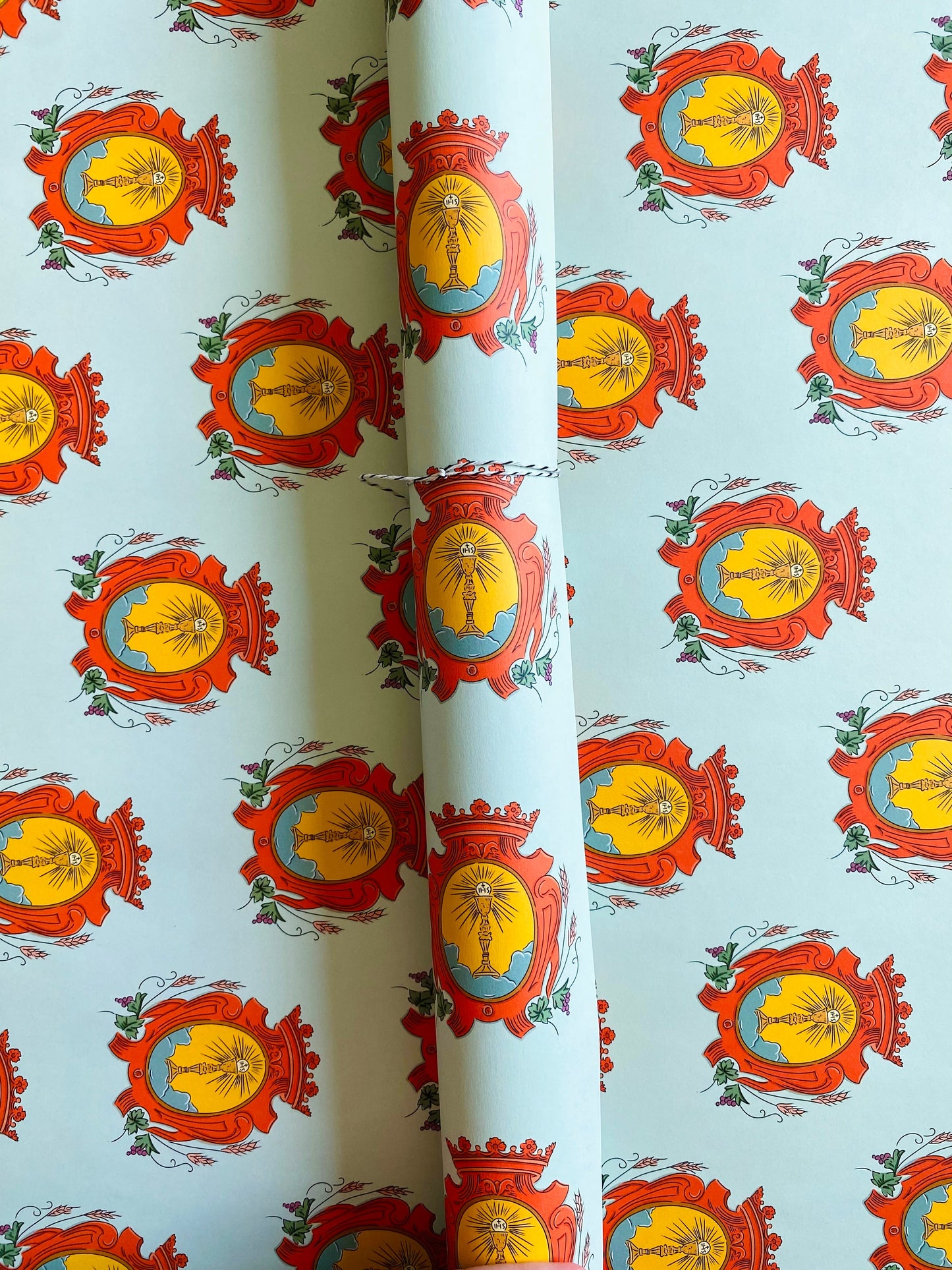 5 Catholic Eucharist Adoration Wrapping Paper Sheets